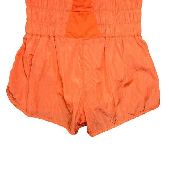 Free People Movement Shorts Women's Size Small Orange The Way Home Running Yoga - Picture 8 of 11